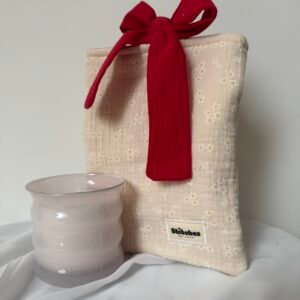 Boek sleeve bloemen - Champagne