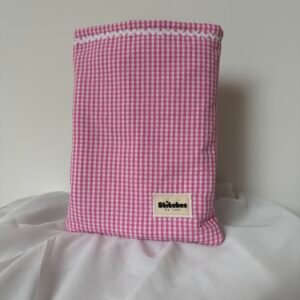 Boek sleeve checkers - Roze