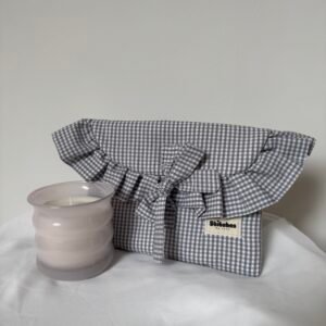 E-reader sleeve checkers - Grijs