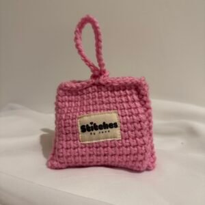 Gehaakte mini pouch – Roze